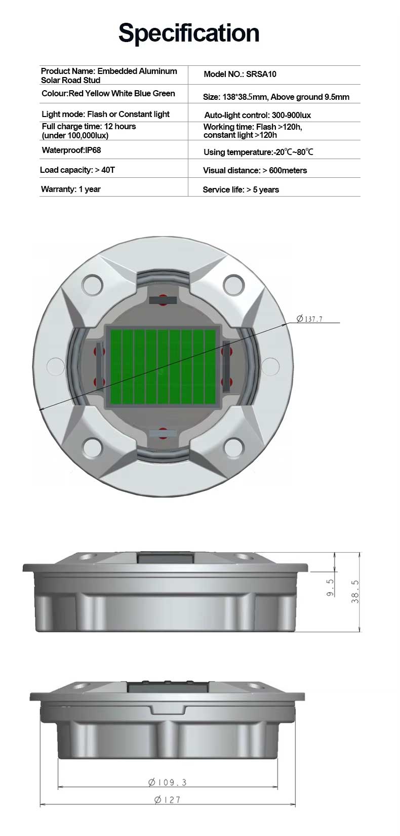 Buton Rutier Solar Rotrafic SRSA10-GPS | Sincronizare GPS | Heavy Duty - imagine 5