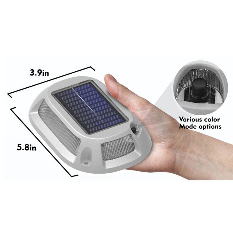 Buton Solar LED Rotrafic EL-23625 - Color/Alb | Siguranță & Design | Fără Întreținere - imagine 2
