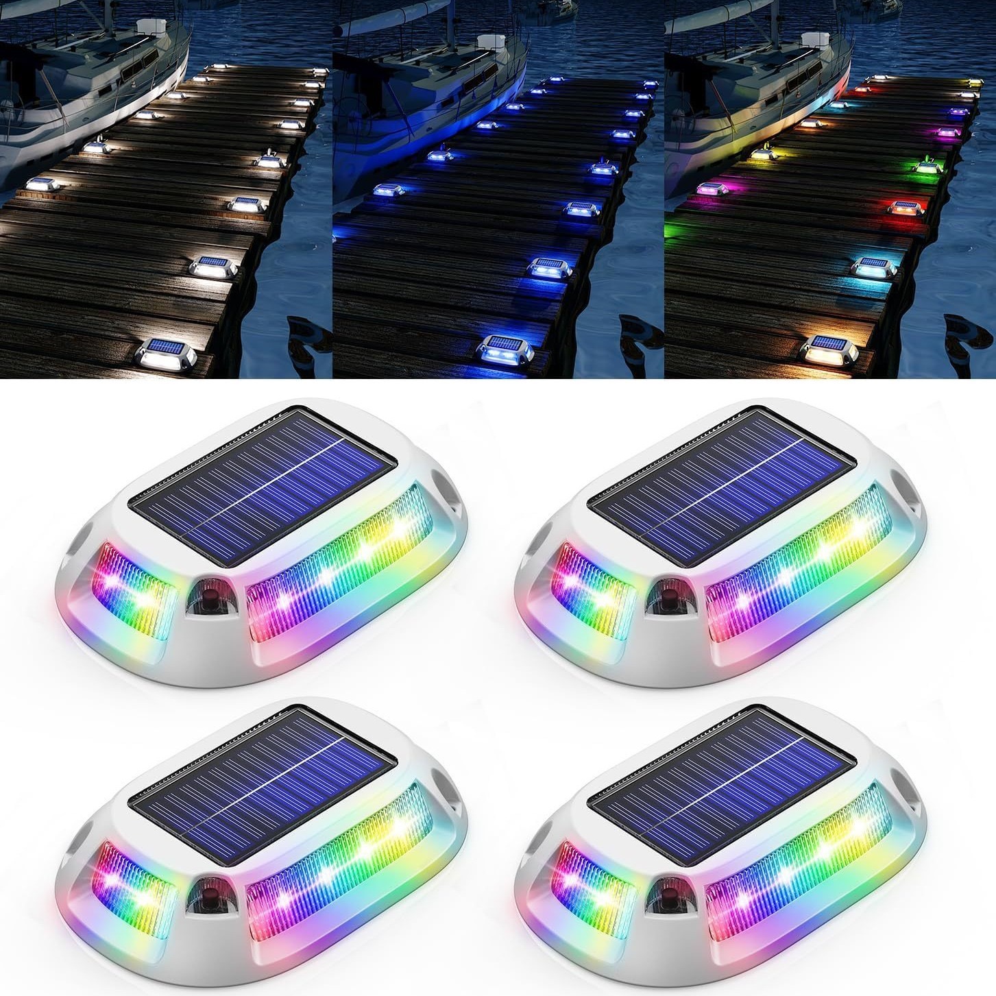 Buton Solar LED Rotrafic EL-23625 - Color/Alb | Siguranță & Design | Fără Întreținere - imagine 4