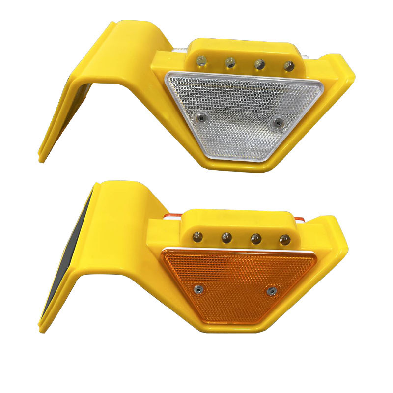 Delimitator Solar Reflectorizant Trapezoidal Rotrafic – Vizibilitate 500m, Twin Support, LED 8mm - imagine 5