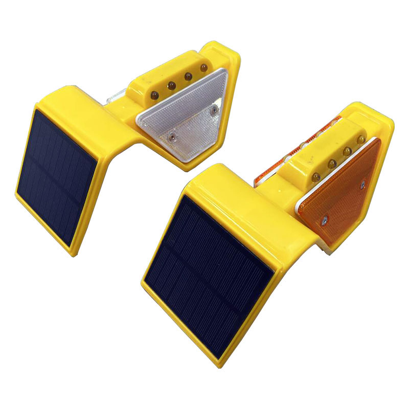 Delimitator Solar Reflectorizant Trapezoidal Rotrafic – Vizibilitate 500m, Twin Support, LED 8mm - imagine 8