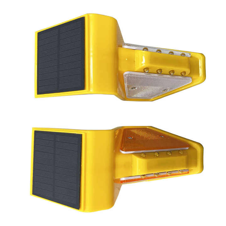 Delimitator Solar Reflectorizant Trapezoidal Rotrafic – Vizibilitate 500m, Twin Support, LED 8mm - imagine 7