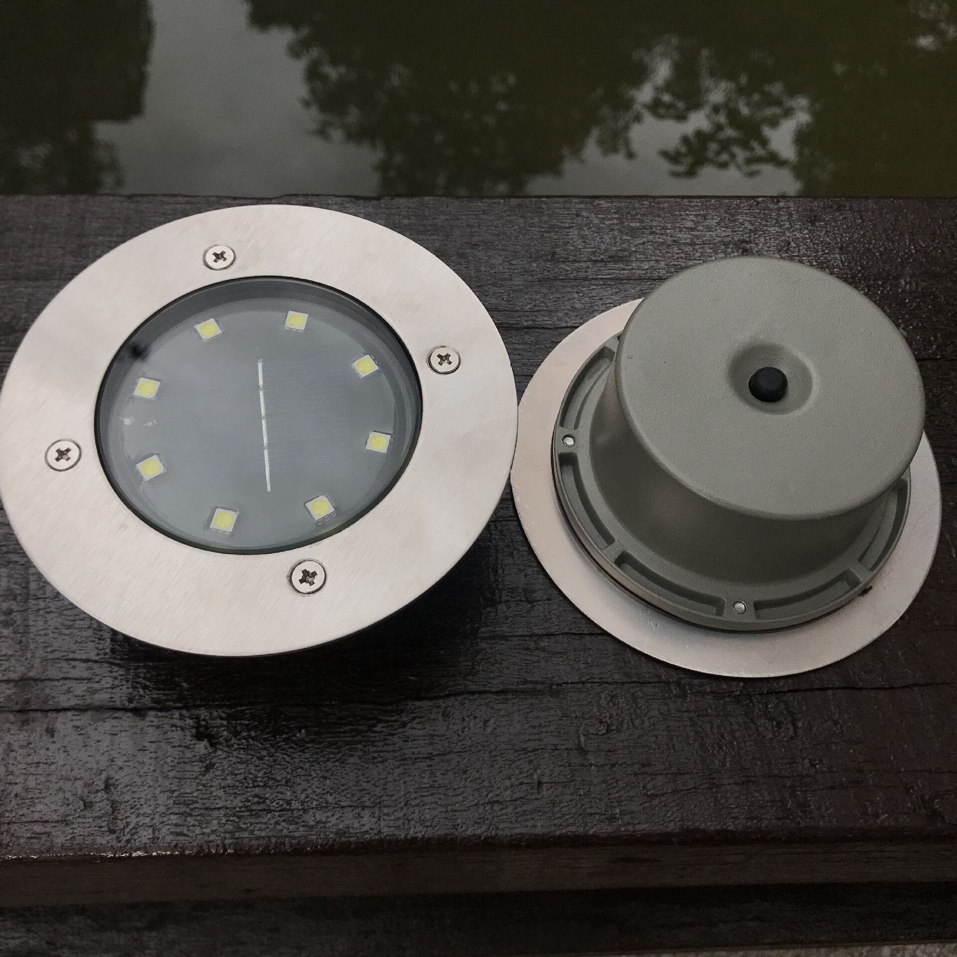 Lampă Îngropată Solară Rotrafic EL-AL114 (Aluminiu) - Lumină Ambientală Fără Costuri - imagine 2